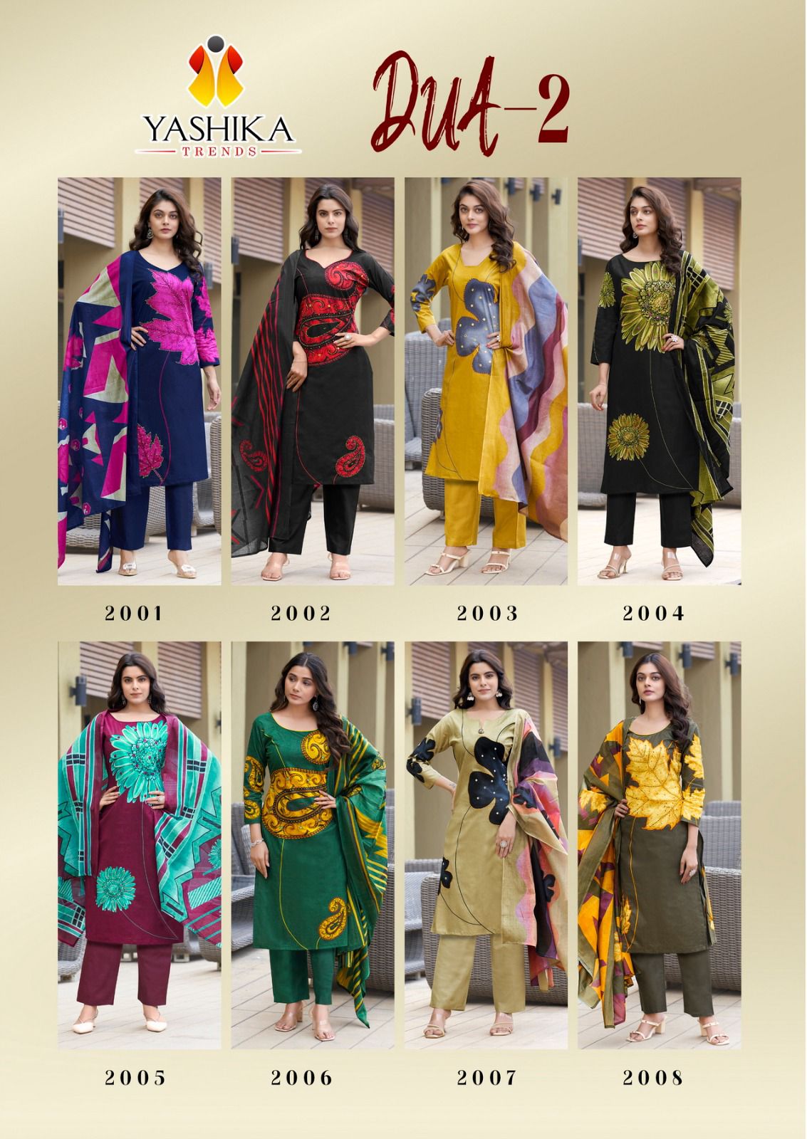 Dua 2 By Yashika Cotton Printed Dress Material Wholesale Shop In India